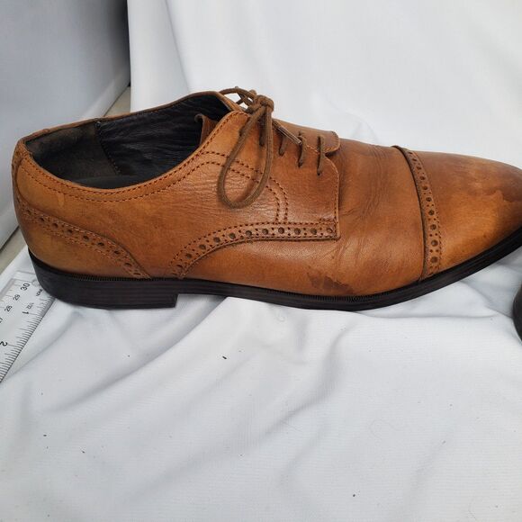 Cole Haan C23791 Men's Size 12W Jefferson Grand Cap Brown Shoes - Picture 9 of 11